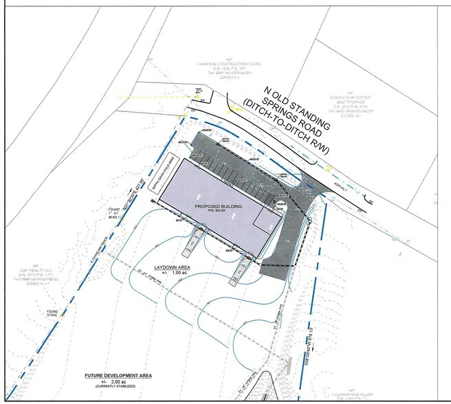 117 Standing Springs Rd, Greenville, SC for lease - Site Plan - Image 1 of 3