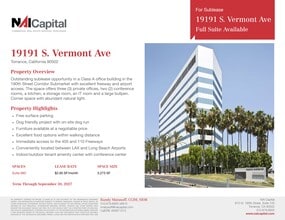 19191 S Vermont Ave, Torrance, CA for lease Site Plan- Image 1 of 4