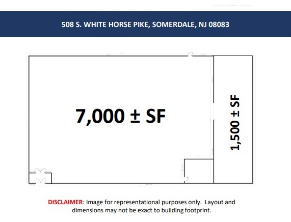 508 S White Horse Pike, Somerdale, NJ for lease Floor Plan- Image 1 of 1