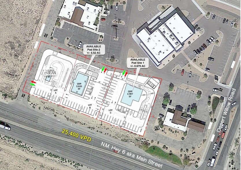 Main St NW & Desert Willow Rd, Los Lunas, NM for lease - Building Photo - Image 2 of 6