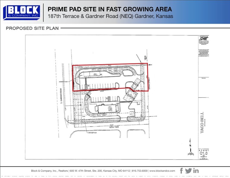 187th Ter, Gardner, KS for lease - Site Plan - Image 2 of 2