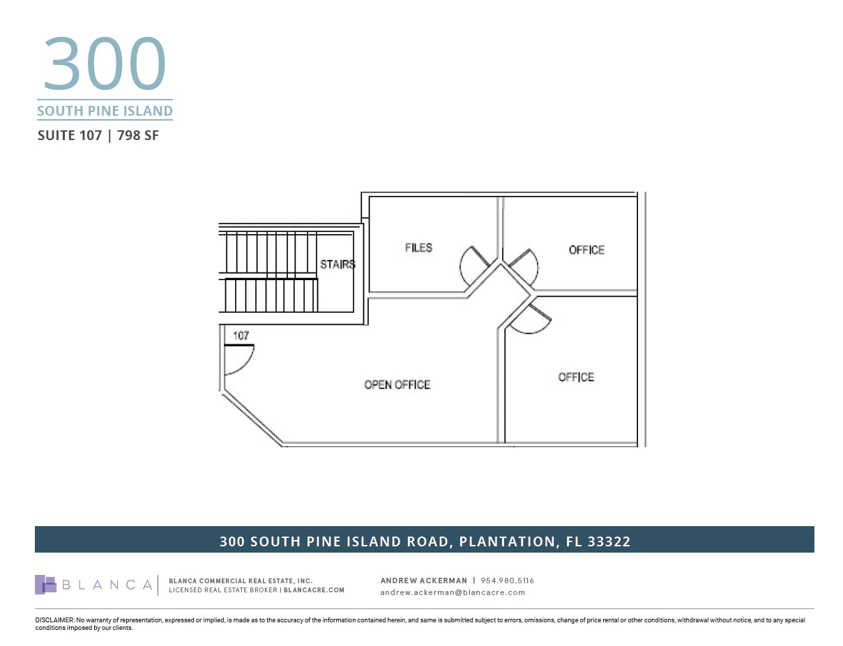 300 S Pine Island Rd, Plantation, FL for lease Floor Plan- Image 1 of 1