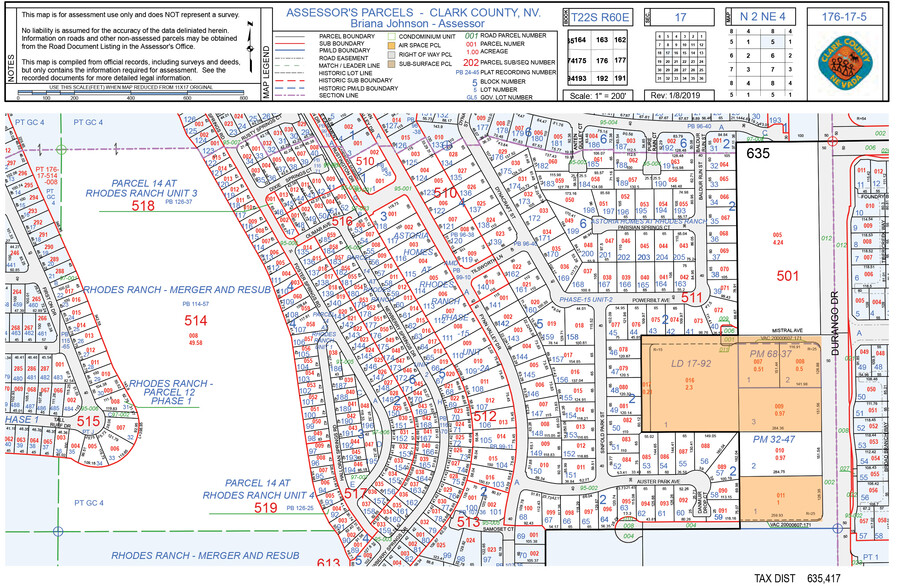 S Durango Dr, Las Vegas, NV for sale - Plat Map - Image 3 of 5