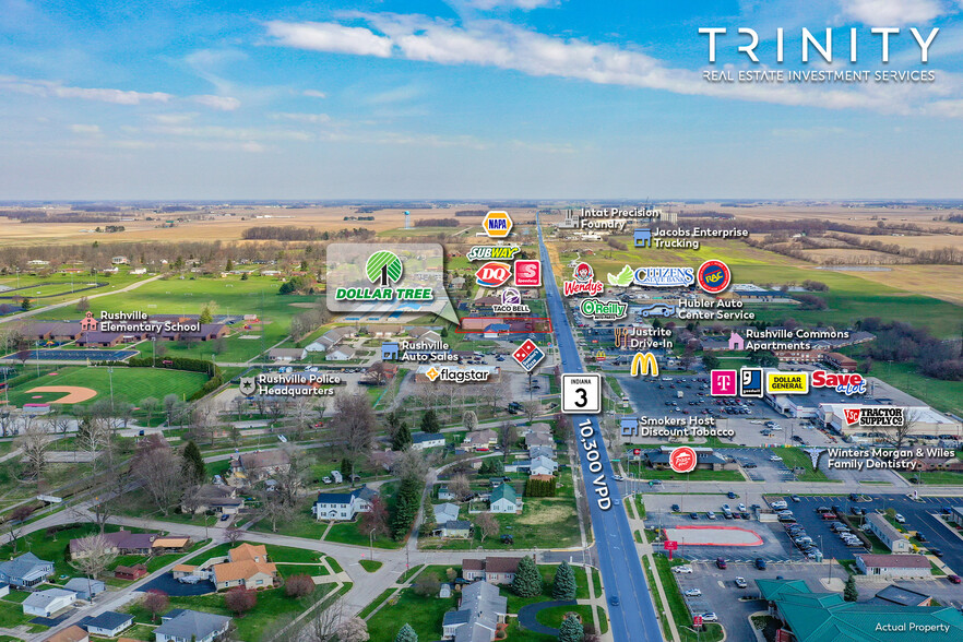 1707 N Main St, Rushville, IN for sale - Aerial - Image 3 of 4