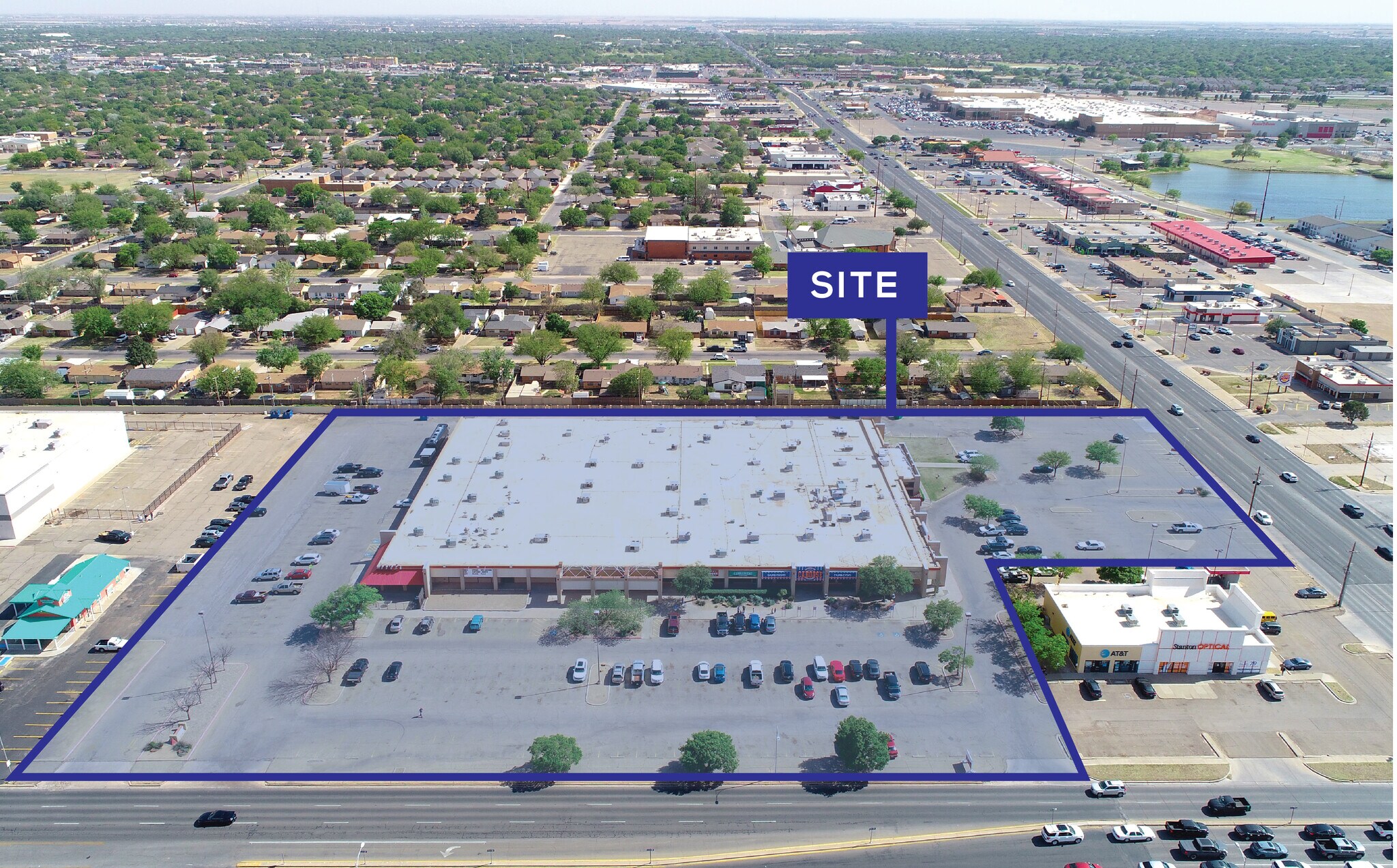 5025-5027 50th St, Lubbock, TX for sale Aerial- Image 1 of 1