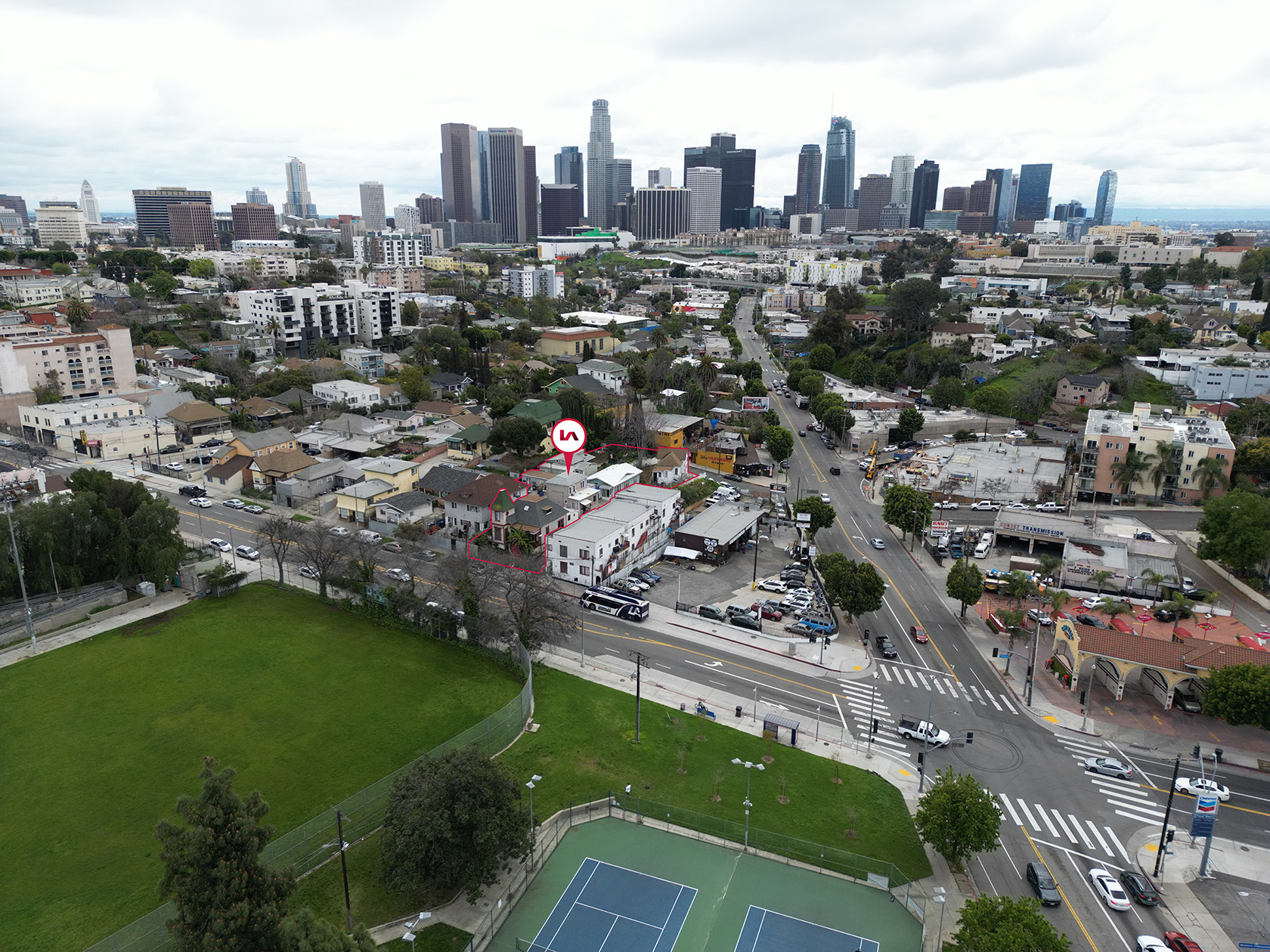 1523,1525 Cortez St & 1530 W Temple St portfolio of 3 properties for sale on LoopNet.com Aerial- Image 1 of 12