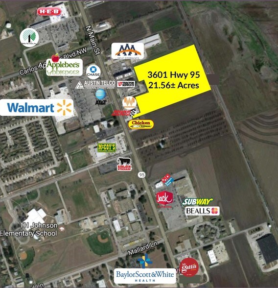 3601 Main St, Taylor, TX for sale - Building Photo - Image 1 of 1