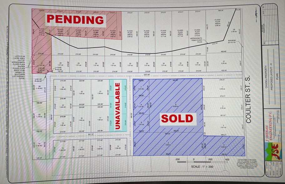 Coulter Street, Amarillo, TX for sale - Plat Map - Image 1 of 2