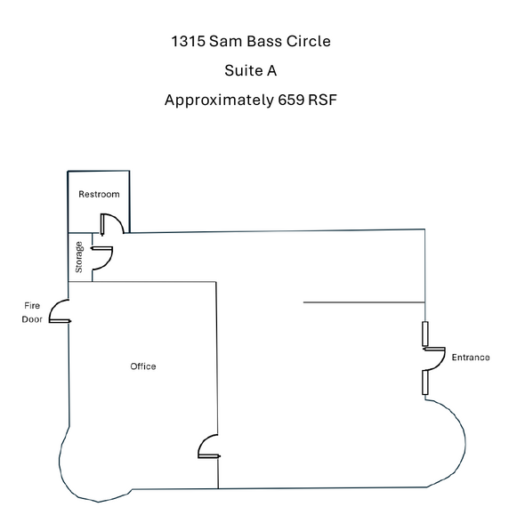 1315 Sam Bass Cir, Round Rock, TX for lease - Floor Plan - Image 2 of 11