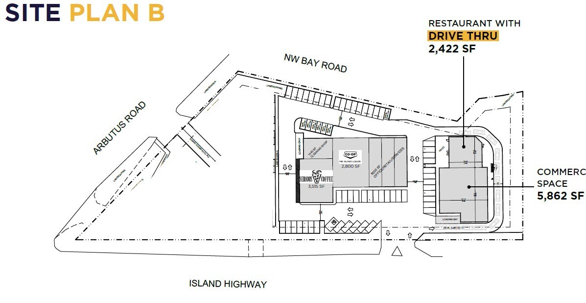 1209 Island Hwy E, Parksville, BC for lease Site Plan- Image 1 of 2