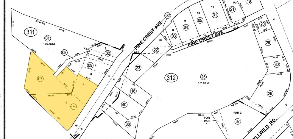 54100 Pine Crest Ave, Idyllwild-Pine Cove, CA for sale - Plat Map - Image 2 of 2