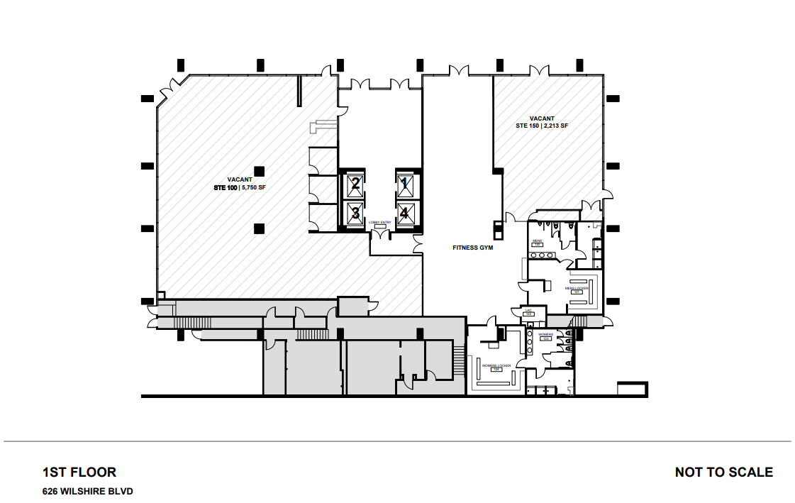 626 Wilshire Blvd, Los Angeles, CA for lease Floor Plan- Image 1 of 1