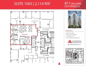 811 Wilshire Blvd, Los Angeles, CA for lease Floor Plan- Image 2 of 2