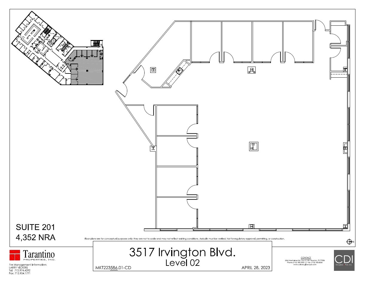 3517 Irvington Blvd, Houston, TX for lease Floor Plan- Image 1 of 1