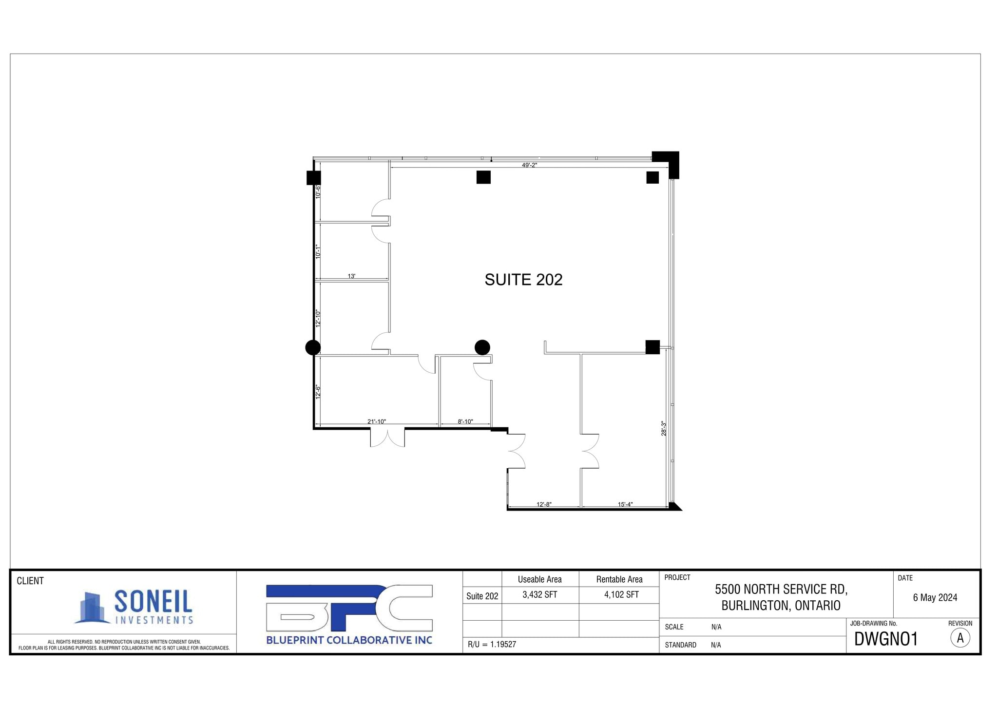 5500 N Service Rd, Burlington, ON for lease Site Plan- Image 1 of 15