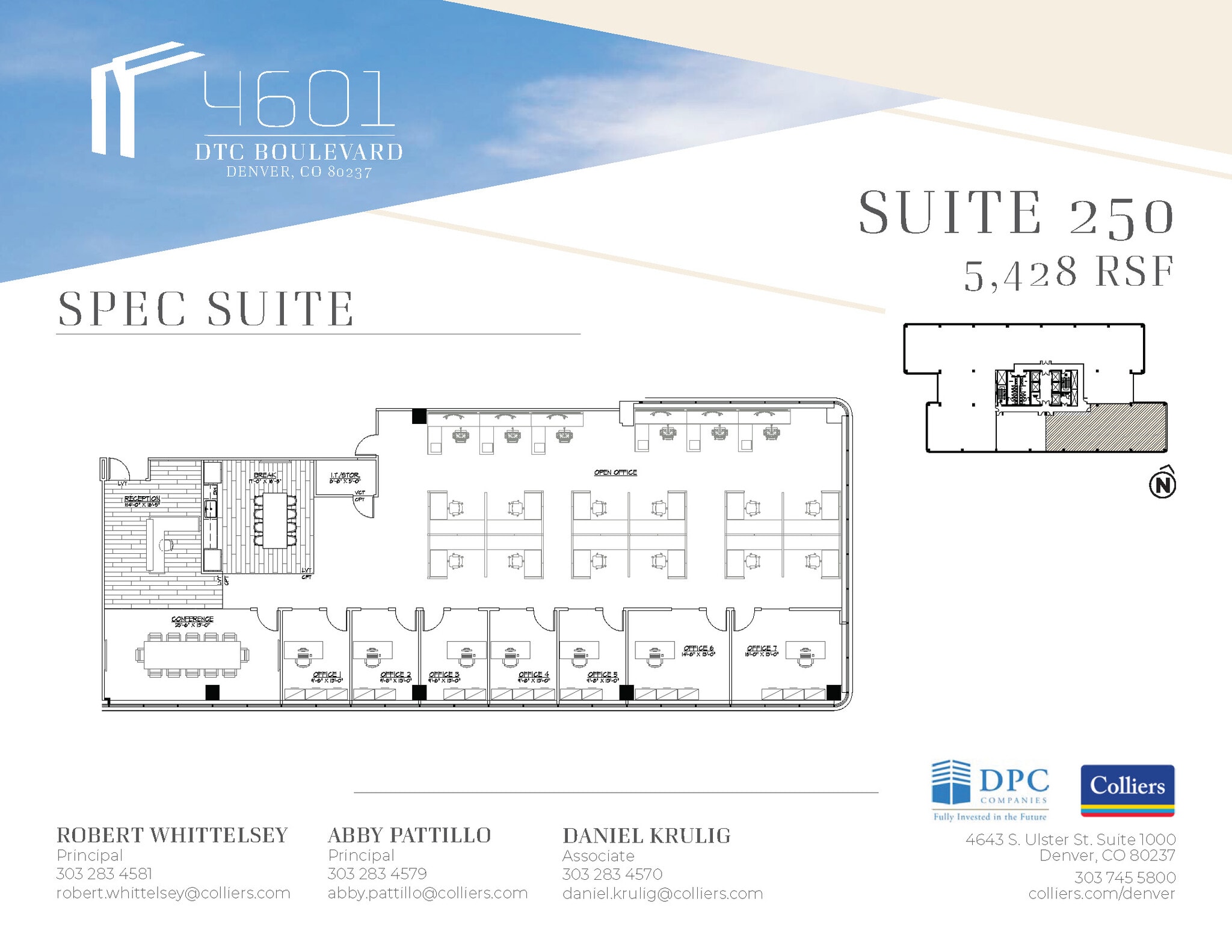 4601 Dtc Blvd, Denver, CO for lease Floor Plan- Image 1 of 1