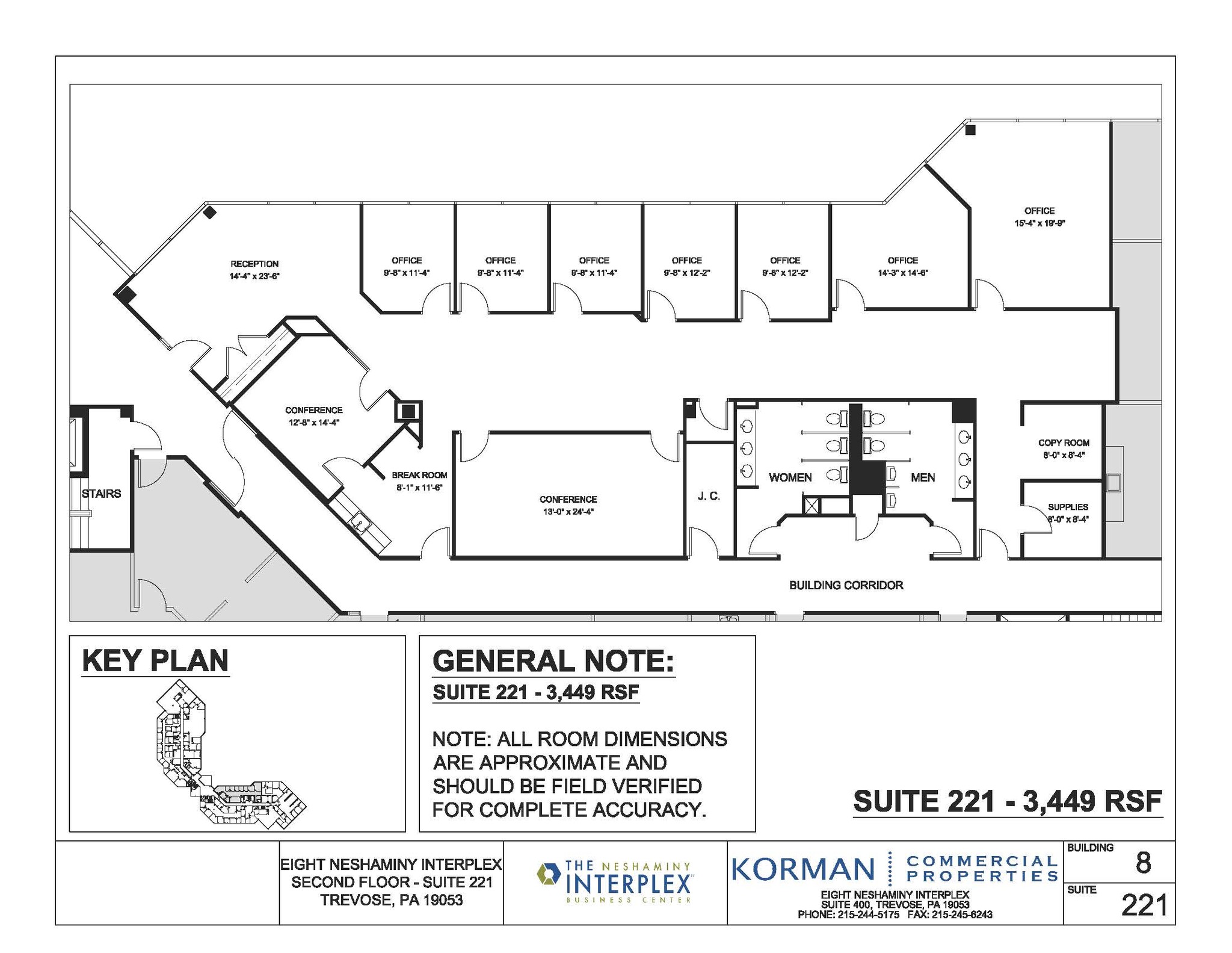 8 Neshaminy Interplex, Trevose, PA for lease Floor Plan- Image 1 of 1