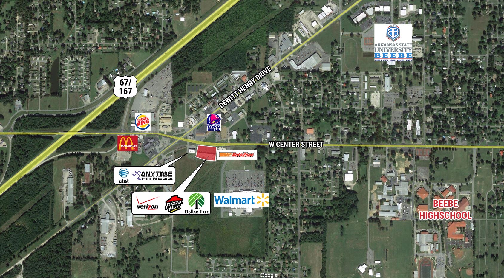 2031 W Center St, Beebe, AR, 72012 Retail Space For Lease