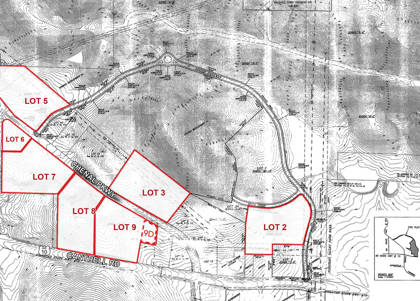 Highway 10 & Chenal Parkway, Little Rock, AR for sale - Site Plan - Image 2 of 4