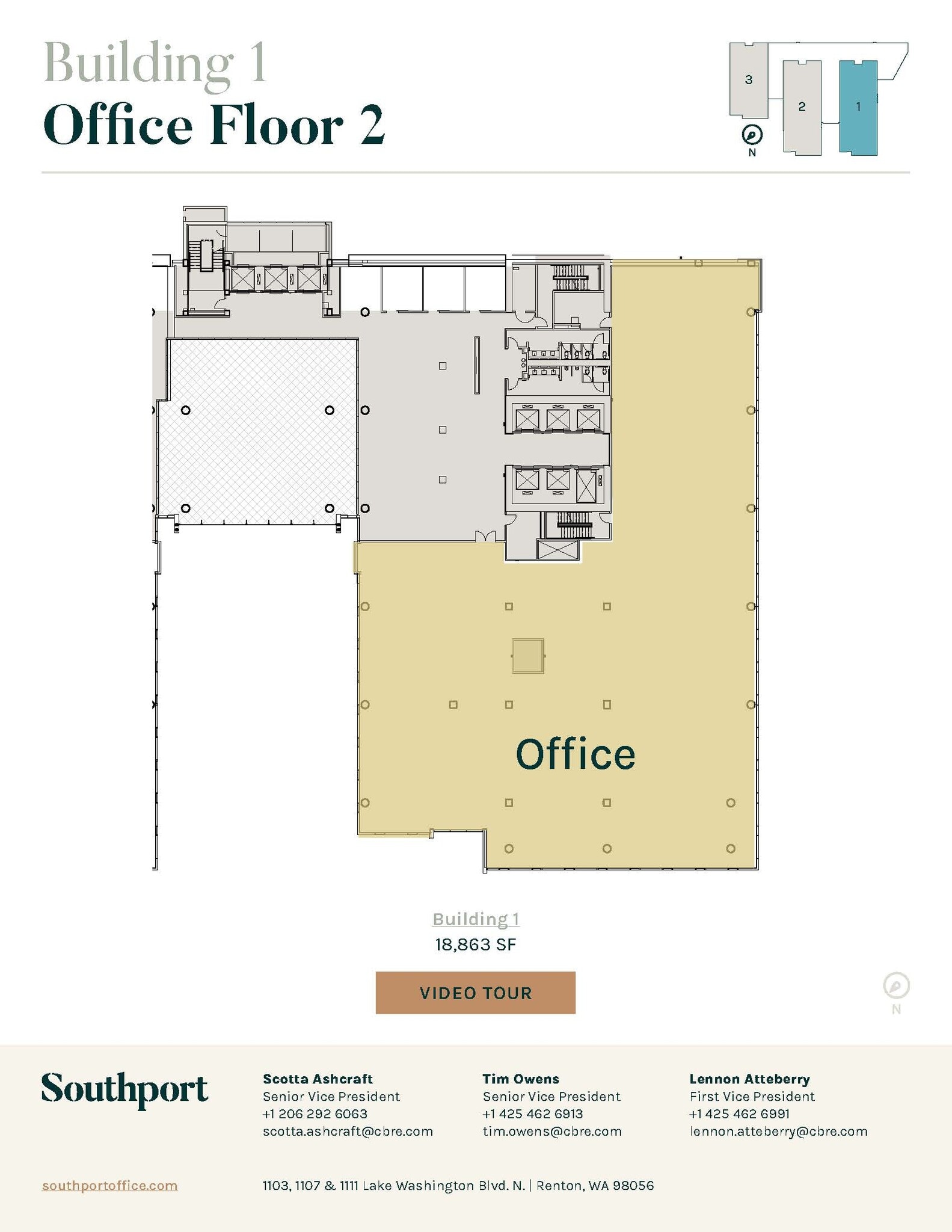 1101 Lake Washington Blvd N, Renton, WA for lease Floor Plan- Image 1 of 1