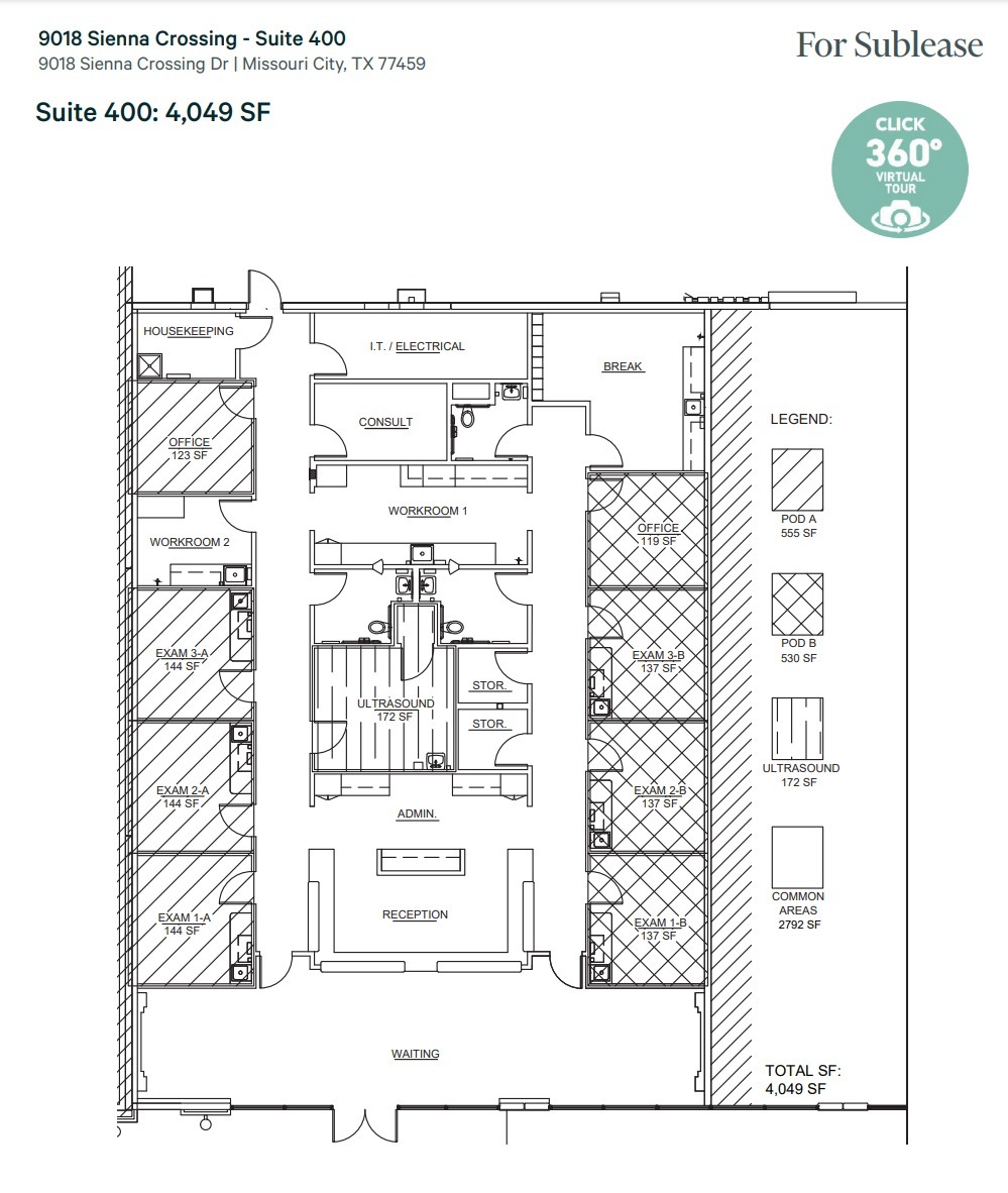 9018-9034 Sienna Crossing Dr, Missouri City, TX for lease Floor Plan- Image 1 of 1