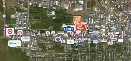 3333-3555 W 11th Ave, Eugene, OR - AERIAL  map view