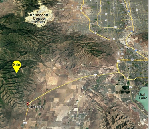 750 N 100 west, Cedar Fort, UT for sale Aerial- Image 1 of 2