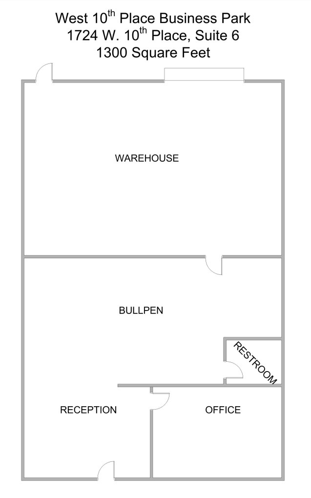 1724 W 10th Pl, Tempe, AZ for lease Floor Plan- Image 1 of 1