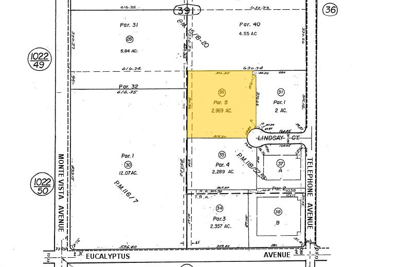 5002-5018 Lindsay Ct, Chino, CA for lease - Plat Map - Image 2 of 5