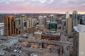 1000 8th Ave SW, Calgary, AB - AERIAL  map view