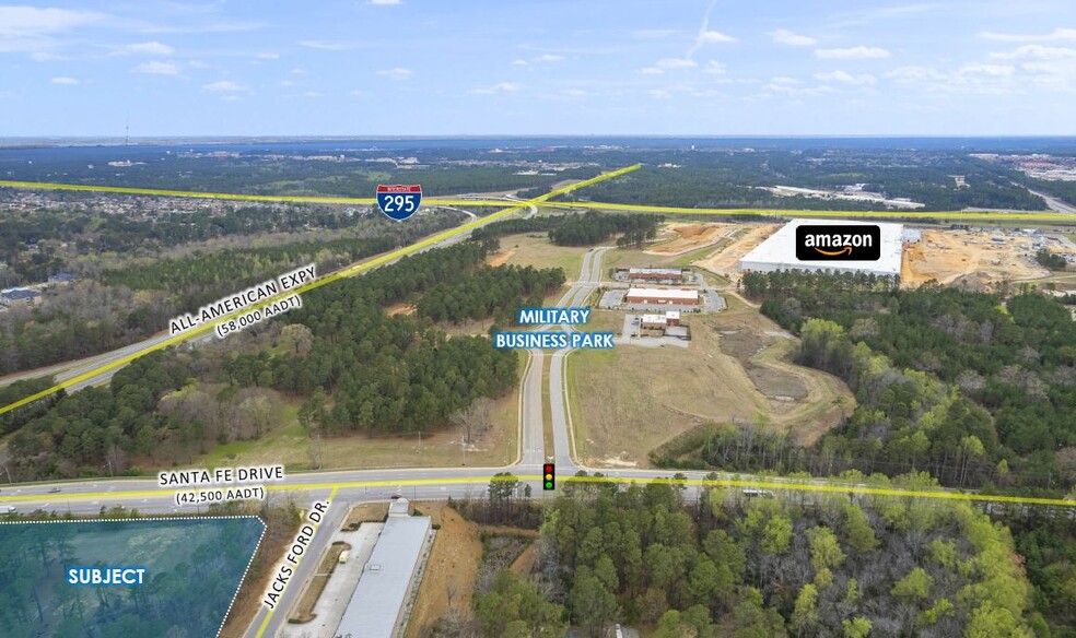 Santa Fe Dr & Jacks Ford Dr, Fayetteville, NC for sale - Aerial - Image 3 of 4