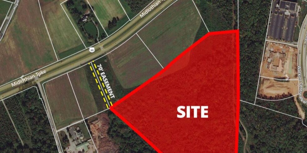 16001 Midlothian Tpke, Midlothian, VA for sale - Aerial - Image 2 of 3