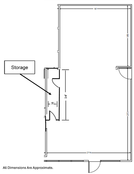 3353-3397 W Vine St, Kissimmee, FL for lease - Floor Plan - Image 3 of 3