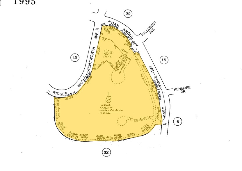 1401 South Oak Knoll Ave, Pasadena, CA for sale - Plat Map - Image 1 of 1