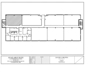 3531 Washington Blvd, Lansdowne, MD for lease Floor Plan- Image 1 of 4