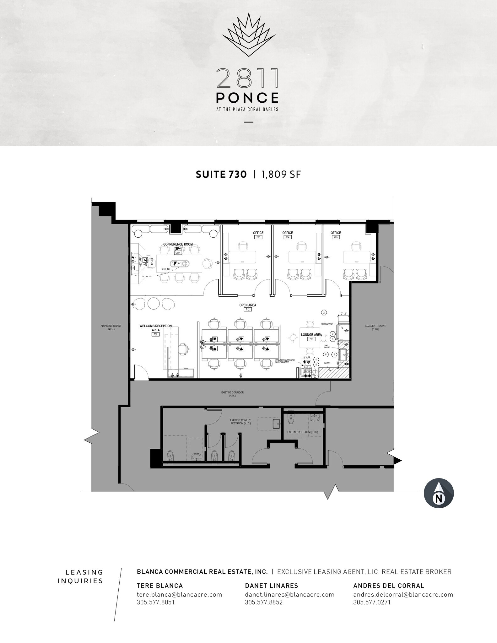 3011 Ponce de Leon Blvd, Coral Gables, FL for lease Floor Plan- Image 1 of 1