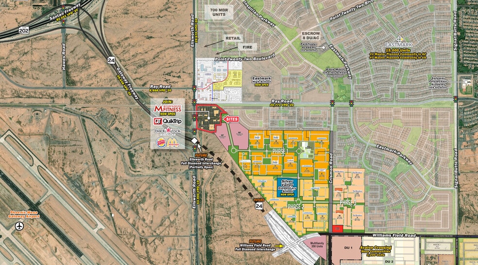 Mesa Az Zoning Map Sec Ray Rd & Ellsworth Rd, Mesa, Az 85212 - Cadence At Gateway | Loopnet
