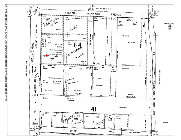 3267 Washburn Way, Klamath Falls, OR for sale - Plat Map - Image 2 of 2