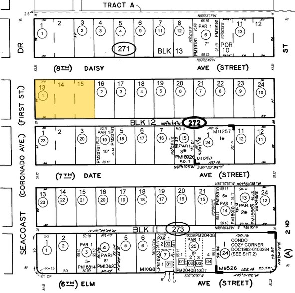 801 Seacoast Dr, Imperial Beach, CA for lease - Plat Map - Image 3 of 3