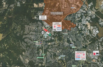HWY 55 & Highcroft dr, Cary, NC - AERIAL  map view - Image1