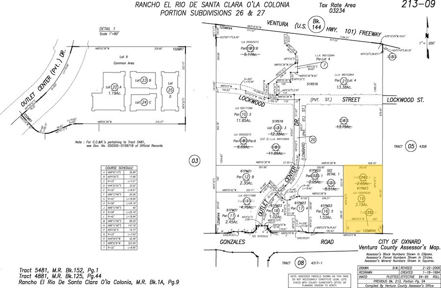 2251 E Gonzales Rd, Oxnard, CA for sale - Plat Map - Image 1 of 1