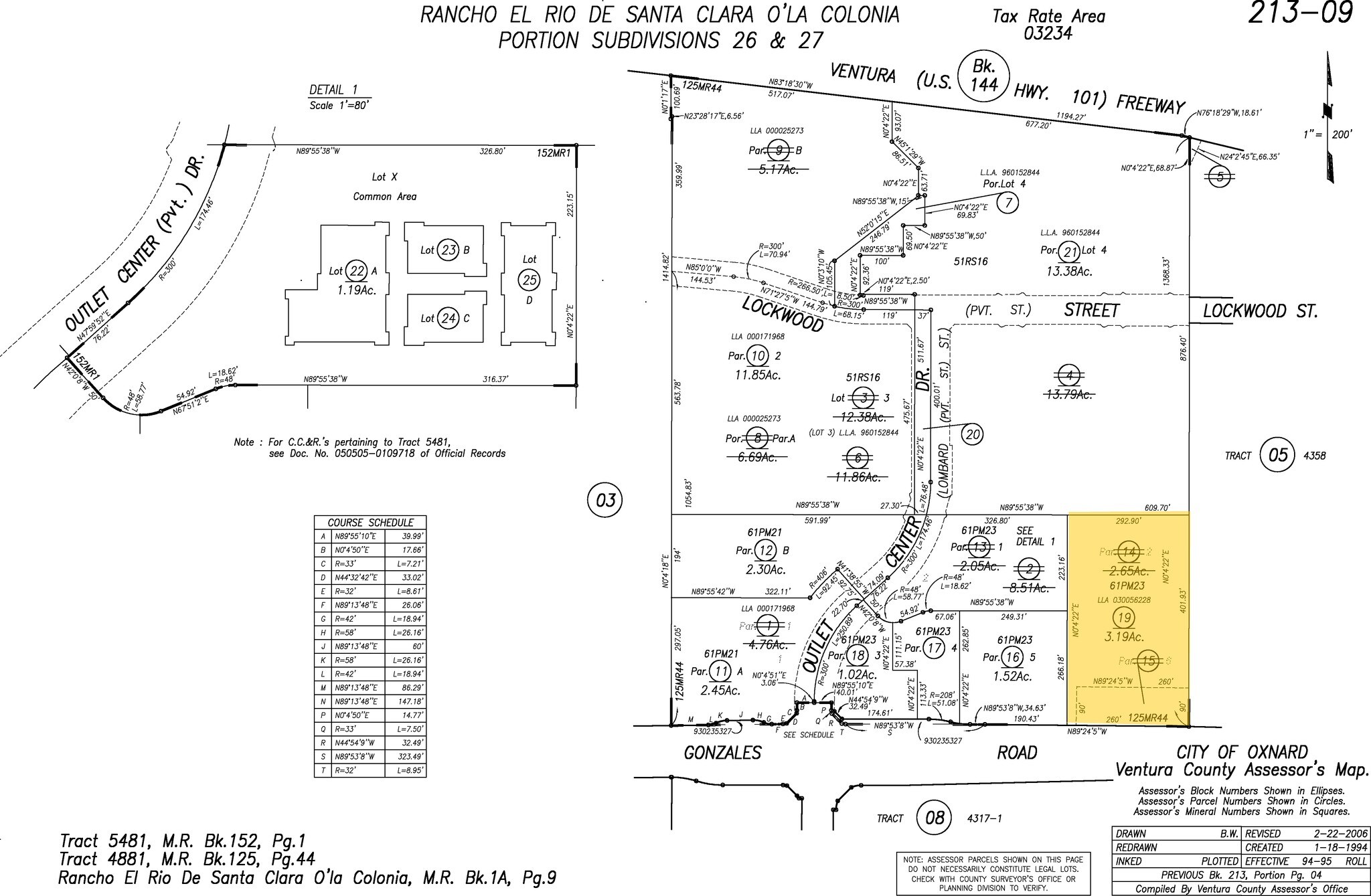 2251 E Gonzales Rd, Oxnard, CA for sale Plat Map- Image 1 of 1