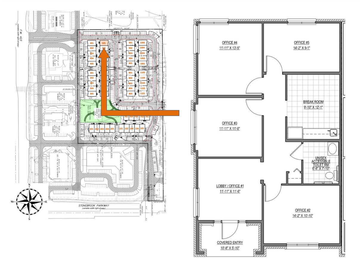 400 Stonebrook Pky, Frisco, TX 75036 - Unit 505 -  - Floor Plan - Image 1 of 1