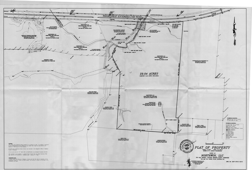 Ridgecrest Road Ext, Jackson, TN for sale - Site Plan - Image 2 of 2