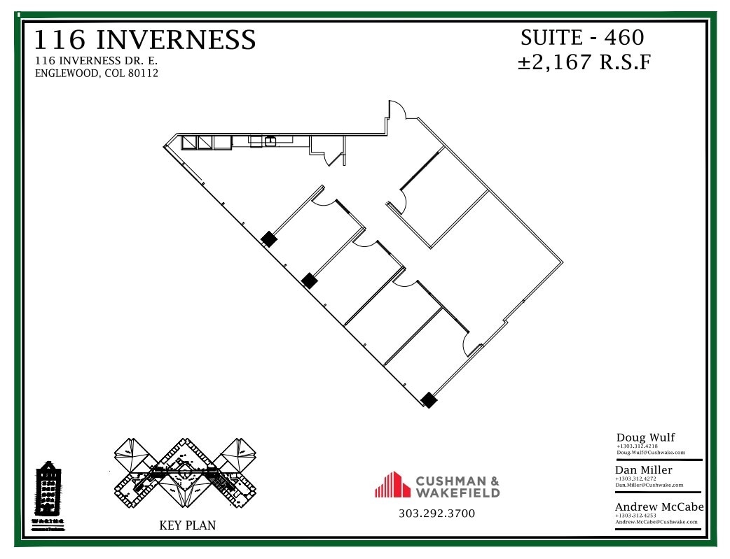 116 Inverness Dr E, Englewood, CO for lease Floor Plan- Image 1 of 1