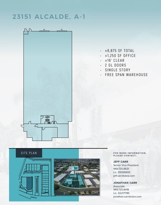 23151 Alcalde Dr, Laguna Hills, CA for lease Floor Plan- Image 1 of 1