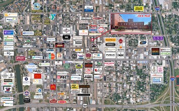 238 N Mead St, Wichita, KS - AERIAL map view