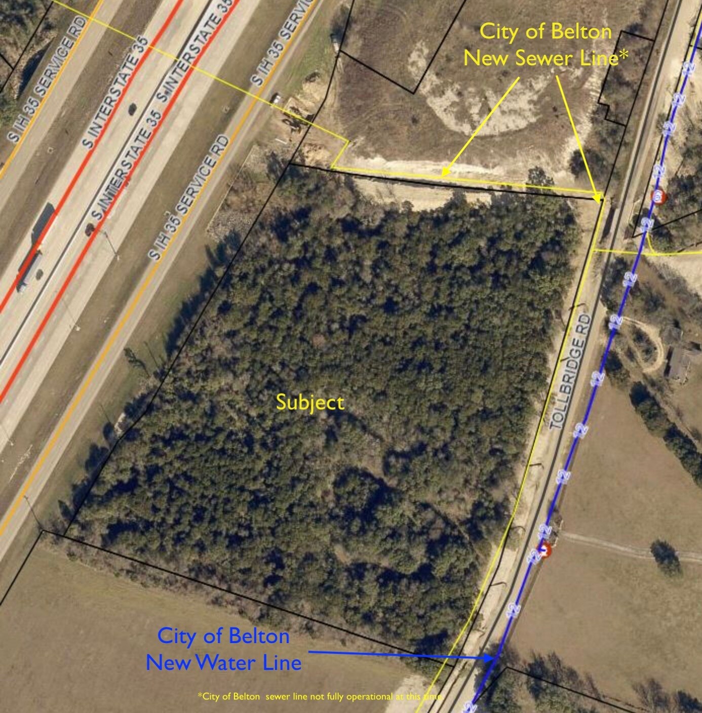 I35 Toll Bridge, Belton, TX 76513 Land for Sale