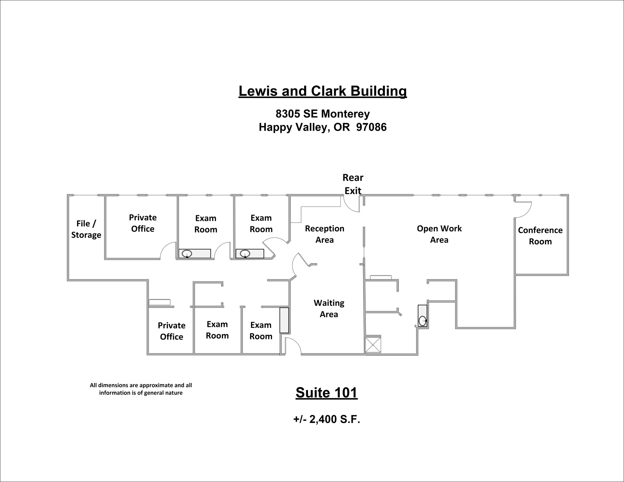 8305 SE Monterey Ave, Portland, OR for lease Site Plan- Image 1 of 1