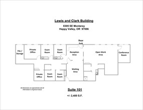 8305 SE Monterey Ave, Portland, OR for lease Site Plan- Image 1 of 1